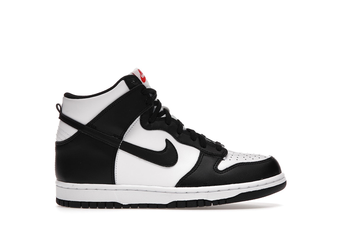 Pre-owned Nike Dunk High Panda (2021) (gs) In White/black-university Red