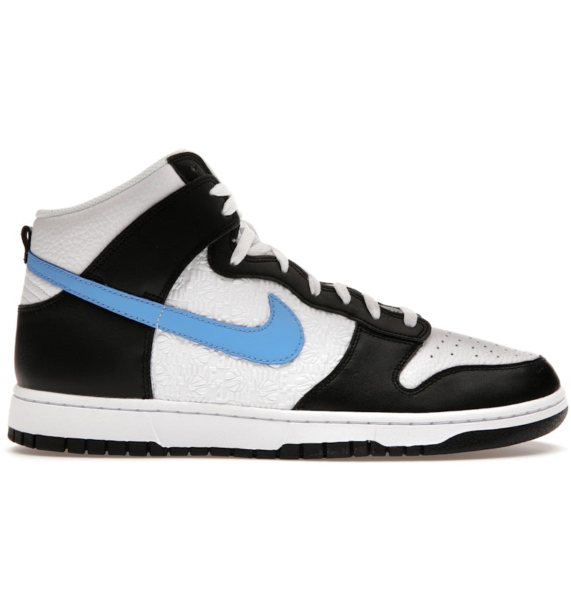 Nike Dunk High Retro FLC Black University Blue White Men's