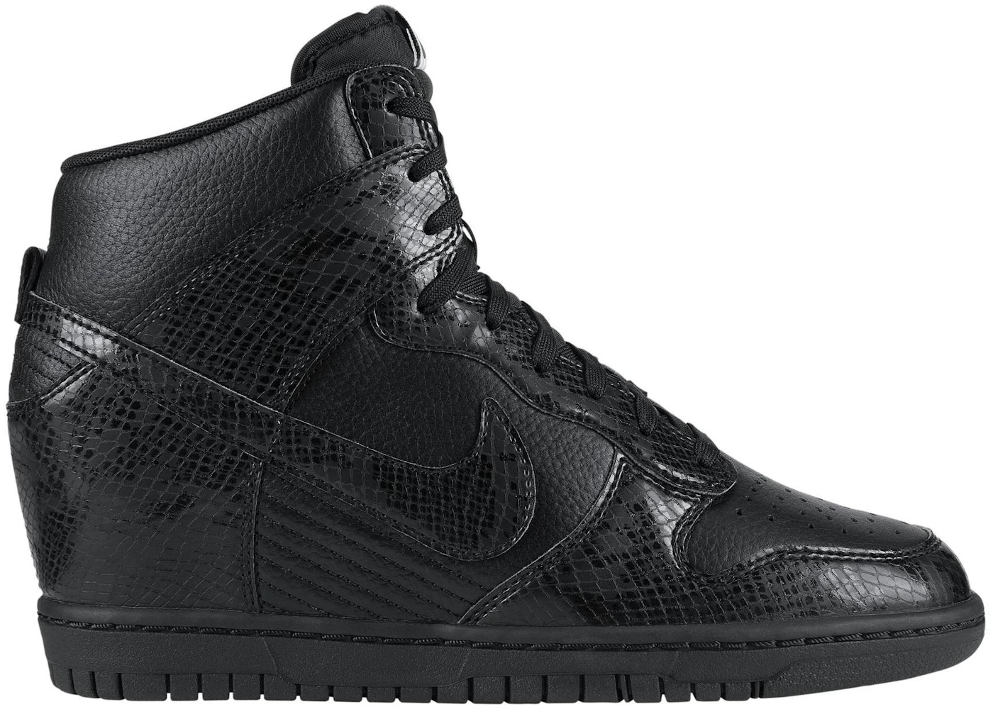 Nike Dunk High Sky Hi Black Leather Snake (GS) - 528899-010 - US