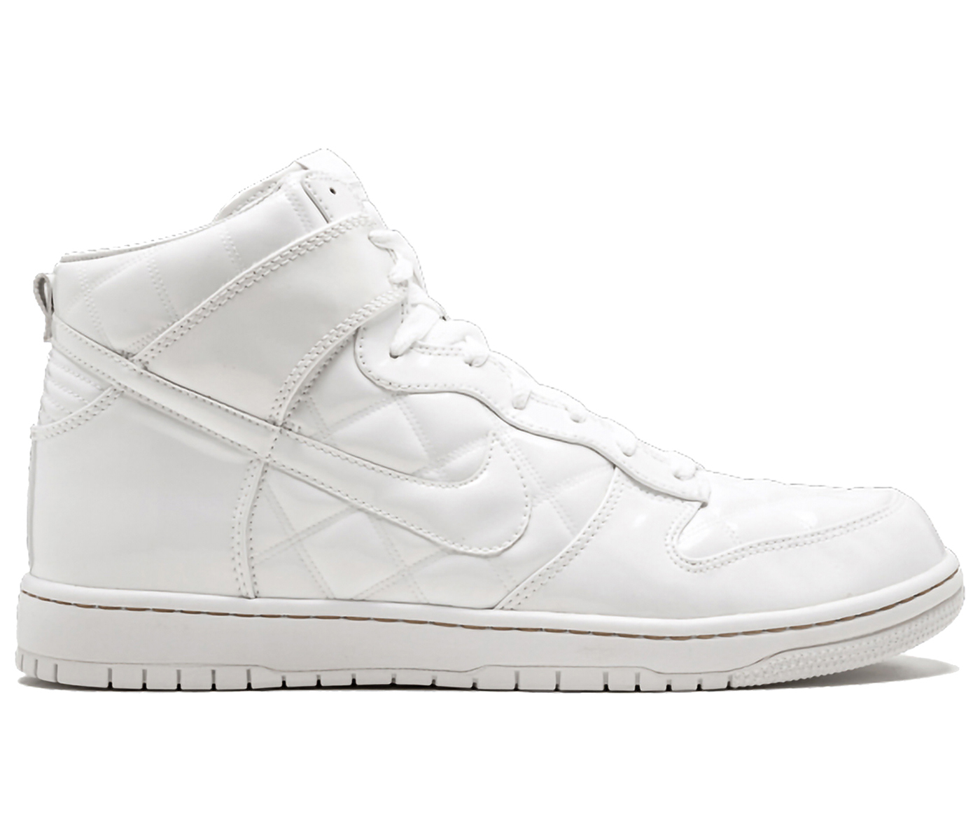 Nike Dunk High Supreme Olympic Octagon Quilted Patent White Men's
