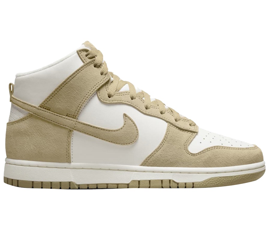 Pre-owned Nike Dunk High Tan Suede White In Tan/white