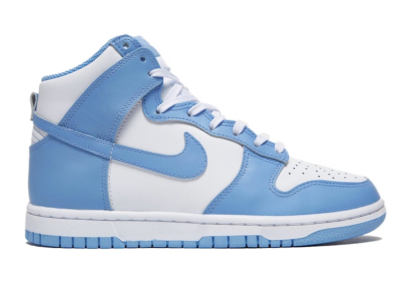 blue nike dunks high tops