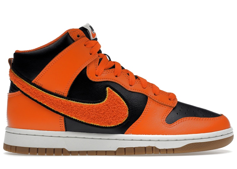 Nike Dunk High Retro Chenille Swoosh Safety Orange Men's - DR8805-002 - US