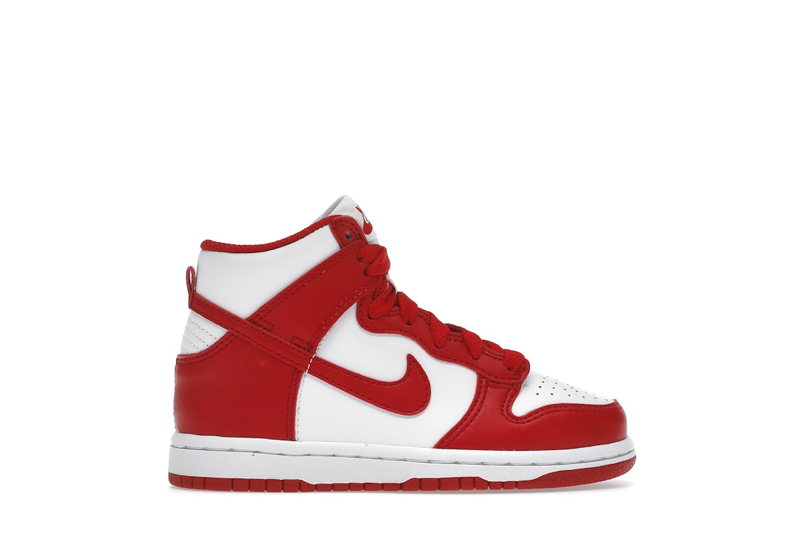 Pre-owned Nike Dunk High Championship White Red (ps) In White/university Red