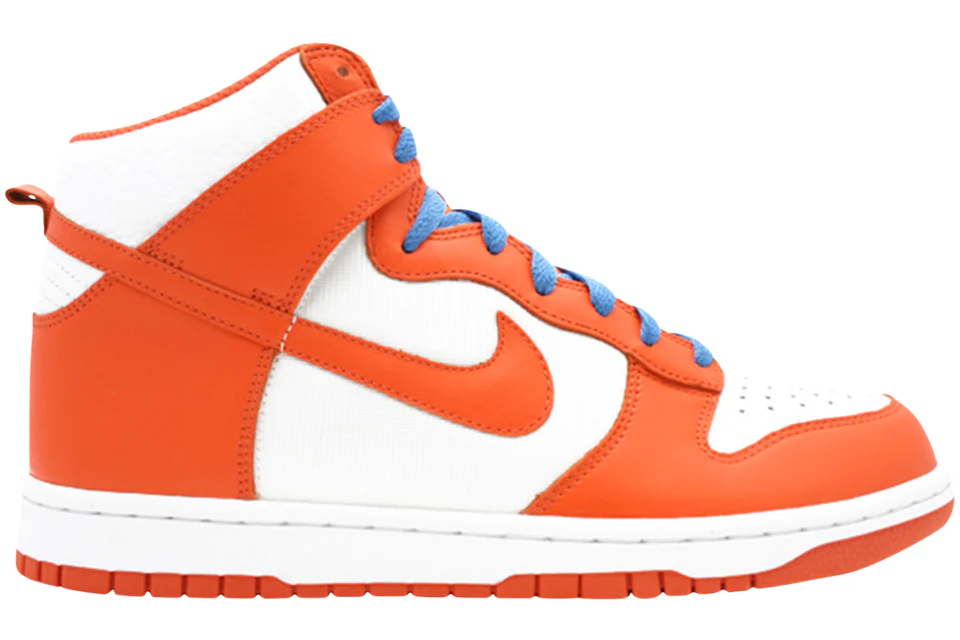 Nike Dunk High White Orange Blaze Varsity Blue Men's - 317982-181 - US