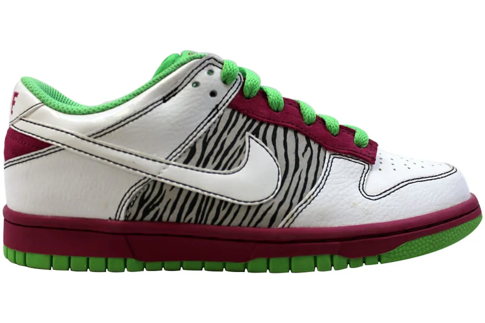 Nike Dunk Low 6.0 Rave Pink/White-Mean Green (Women's)
