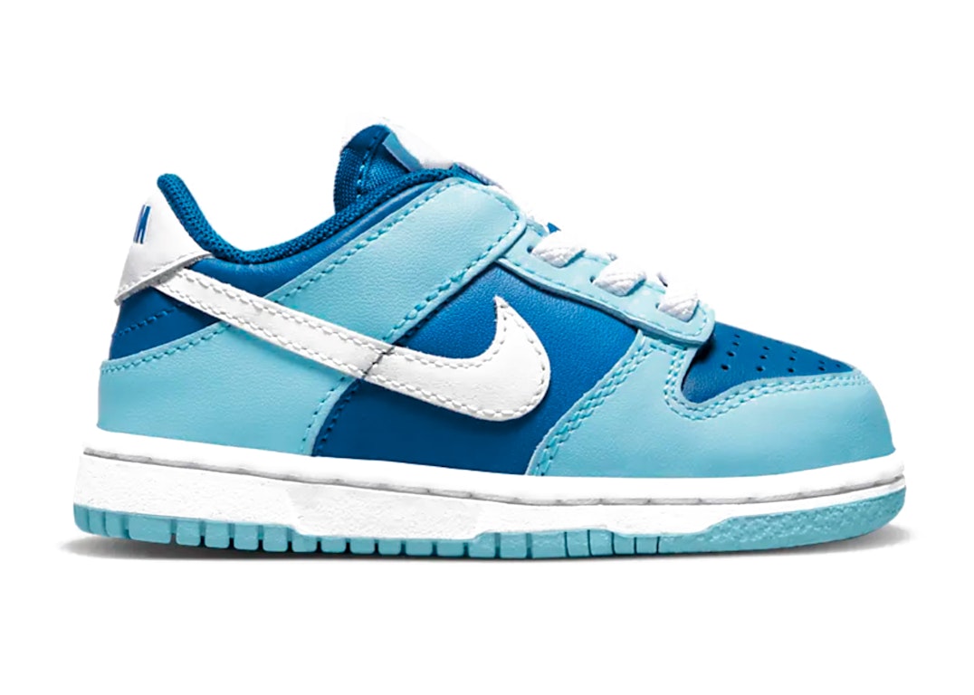 Pre-owned Nike Babies'  Dunk Low Argon (2022) (td) In Flash/white-argon Blue-flash