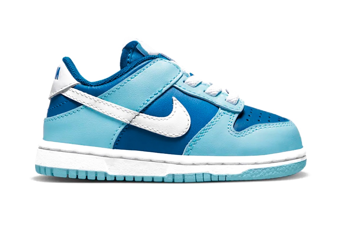 Pre-owned Nike Babies'  Dunk Low Argon (2022) (td) In Flash/white-argon Blue-flash