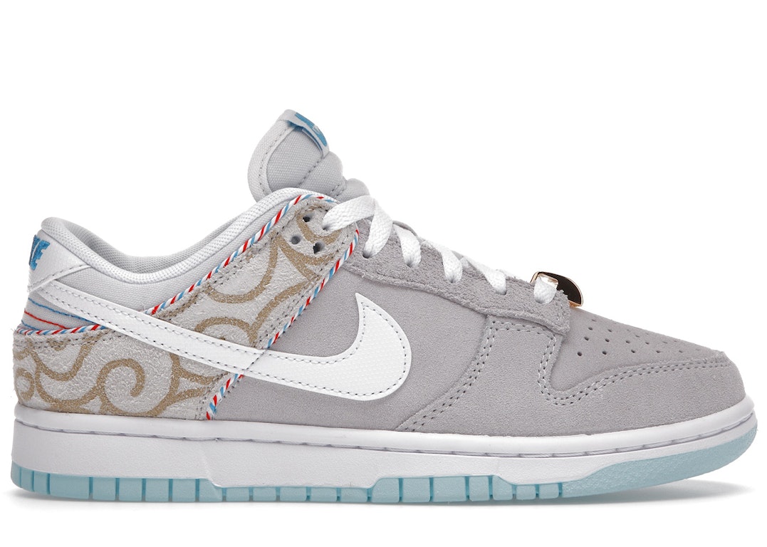 Pre-owned Nike Dunk Low Se Barber Shop Grey In Grey/white/teal