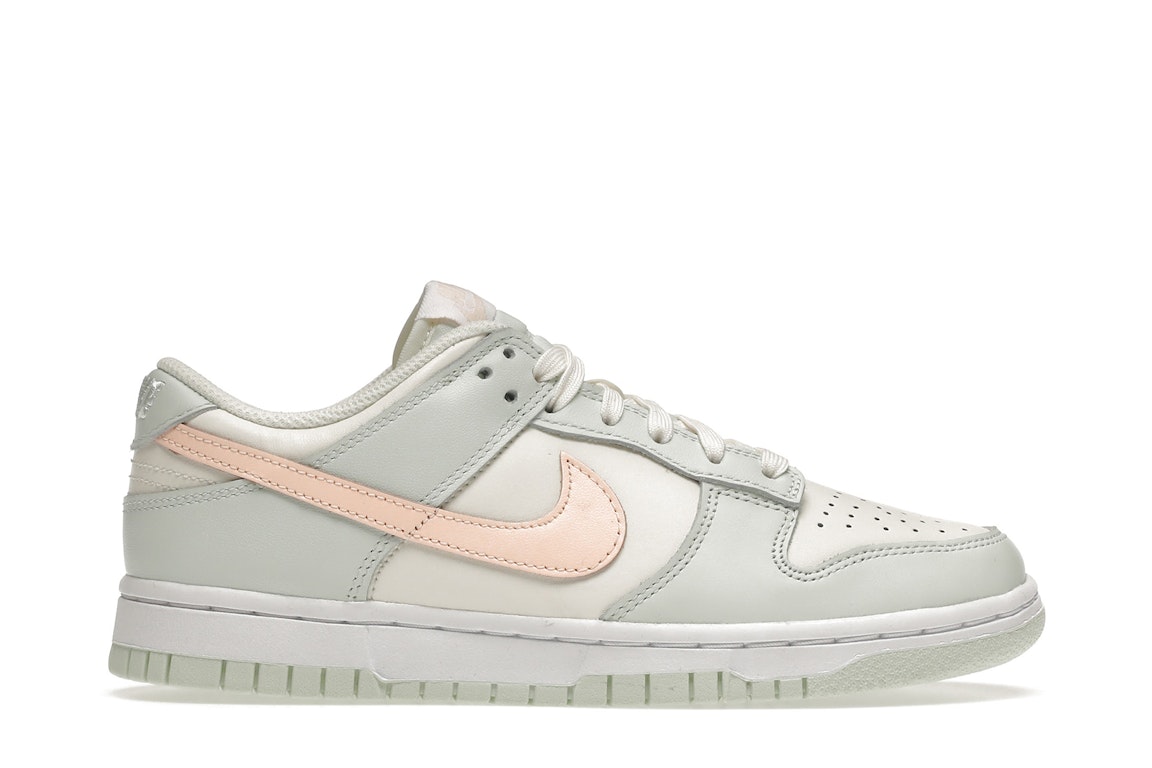 Pre-owned Nike Dunk Low Barely Green (women's) In Barely Green/peach/white-barely Green