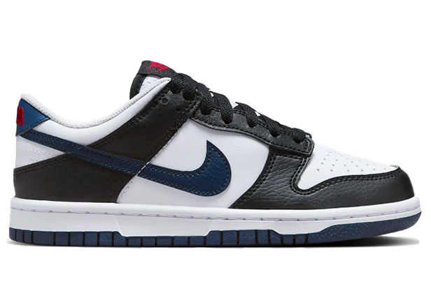 Nike Dunk Low Black White Midnight Navy (GS) Kids' - HJ9202-001 - US