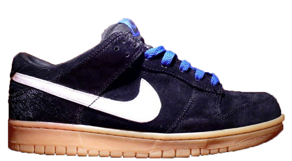 nike dunk low blue gum