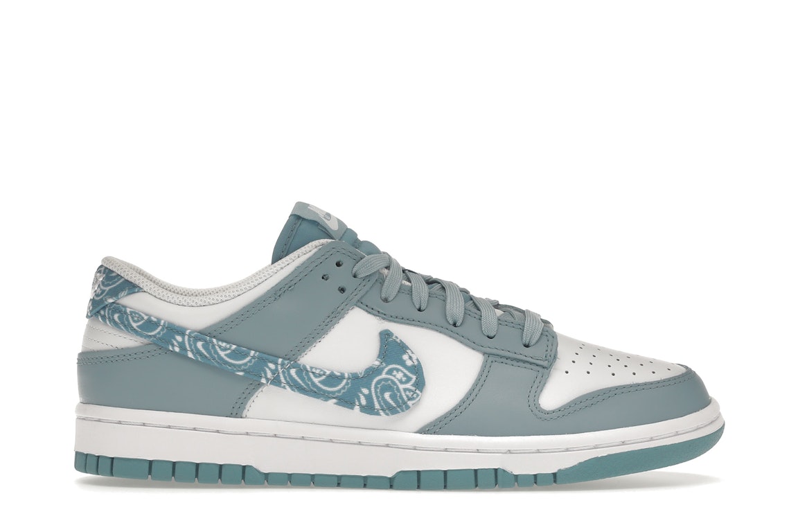 Pre-owned Nike Dunk Low Essential Paisley Pack Worn Blue (women's) In White/worn Blue-white
