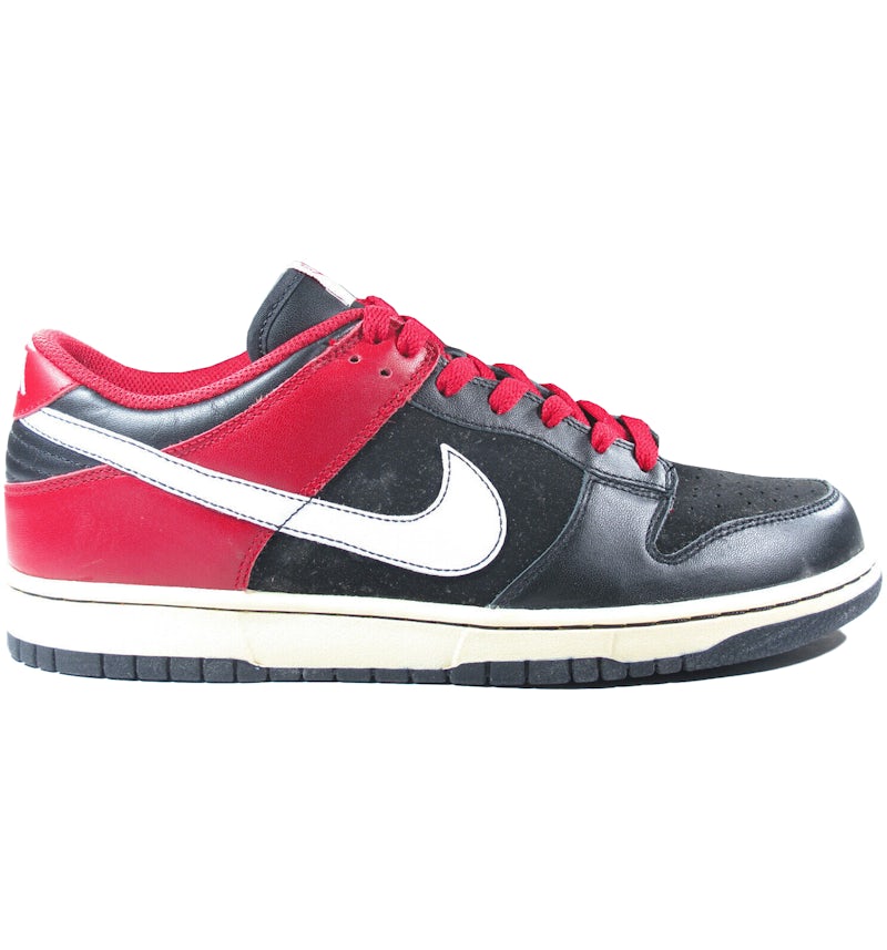 Nike Dunk Low CL Black White Varsity Red Men's 304714-016 US