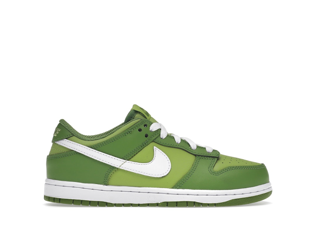 Pre-owned Nike Dunk Low Chlorophyll (ps) In Chlorophyll/white-vivid Green