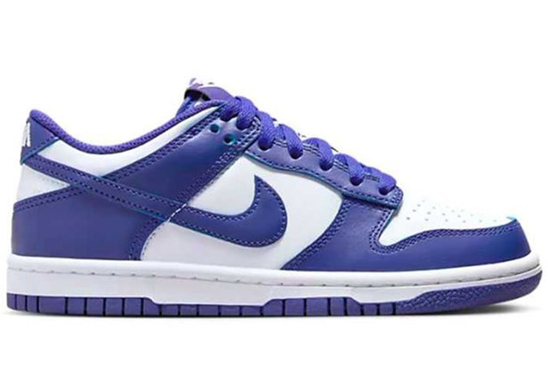Pre-owned Nike Dunk Low Concord (gs) In White/concord/university Red