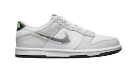 Nike Dunk Low Glitch Swoosh White Grey (GS)