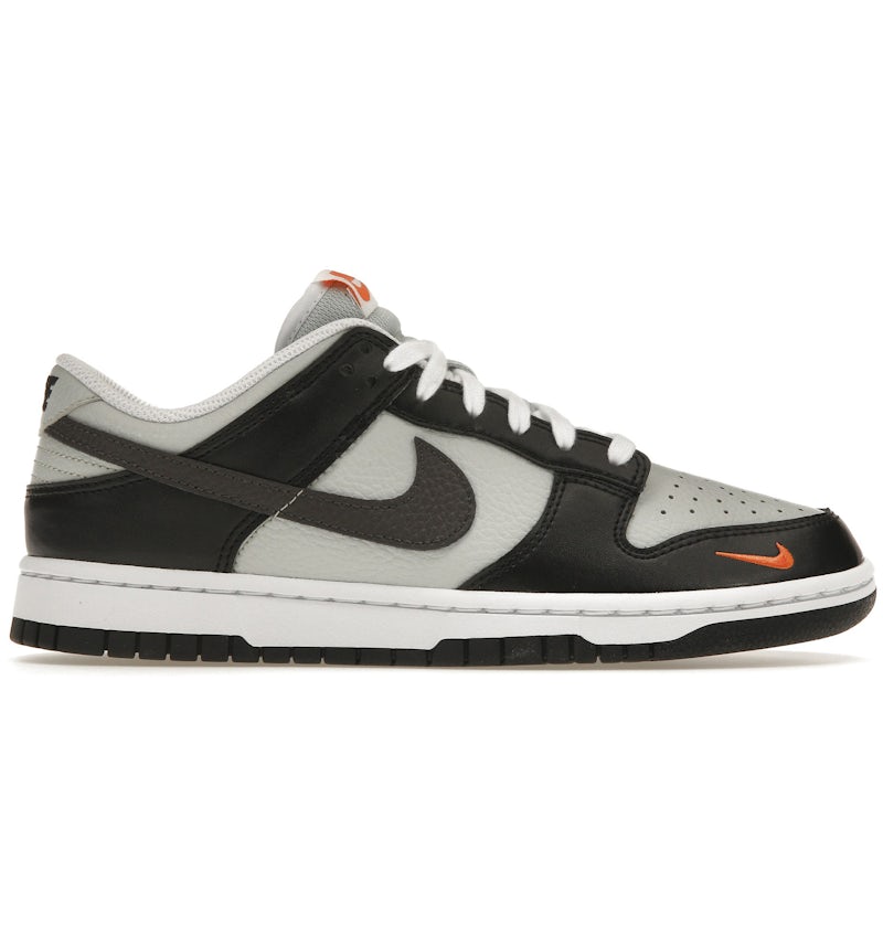 Nike Dunk Low Black Total Orange Mini Swoosh Men's - FN7808-001 - US
