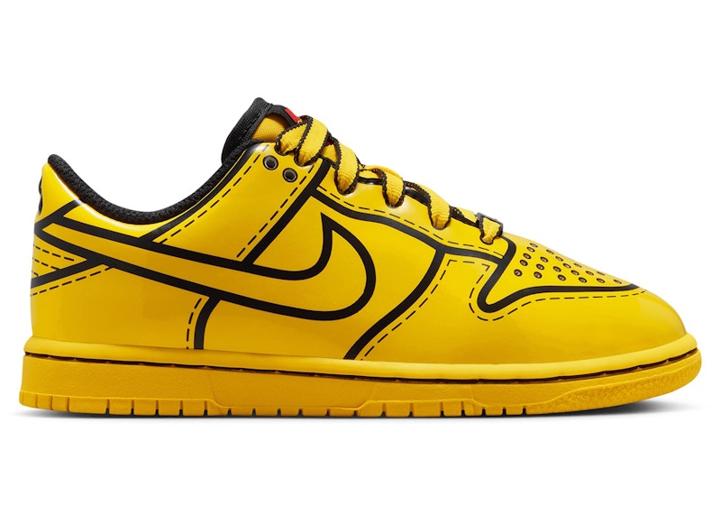 Pre-owned Nike Dunk Low Lego Sneakers In Tour Yellow/black In Multi