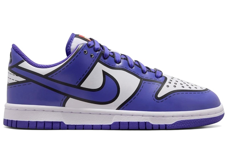 Nike Dunk Low LEGO Sneakers in White/Bright Concord/Rush Red (IF2117-102)