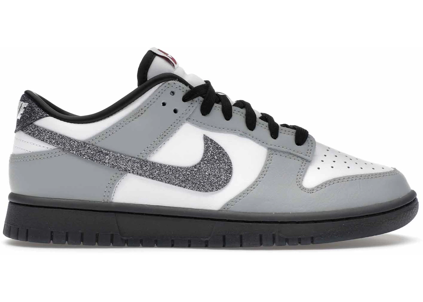 Nike Dunk Low LX Glitter Swoosh White Light Smoke Grey (Women's