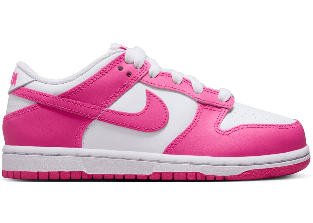 Pre-owned Nike Dunk Low Laser Fuchsia (ps) In White/laser Fuchsia