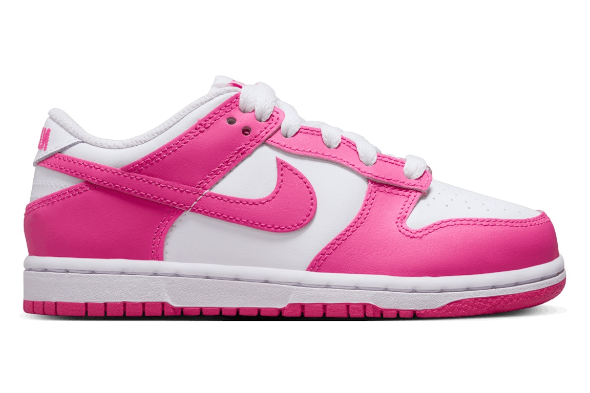 Pre-owned Nike Dunk Low Laser Fuchsia (ps) In White/laser Fuchsia