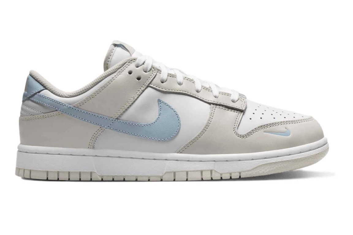 Pre-owned Nike Dunk Low Light Bone Armory Blue (women's) In White/light Armory Blue/light Bone