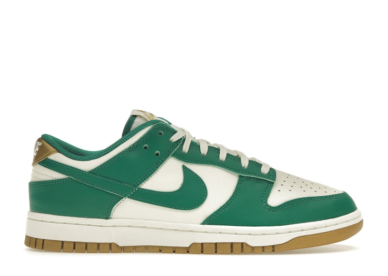 Green and 2025 gold nike dunks