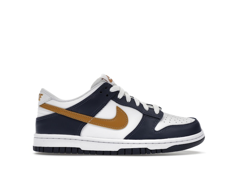 【新品】ナイキ　ダンクロー　 MIDNIGHT NAVY WHEAT The Nike Dunk Low Appears In Midnight Navy And Wheat | House