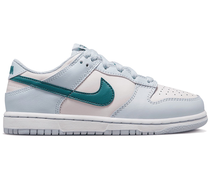 Pre-owned Nike Dunk Low Mineral Teal (ps) In Football Grey/pearl Pink ...