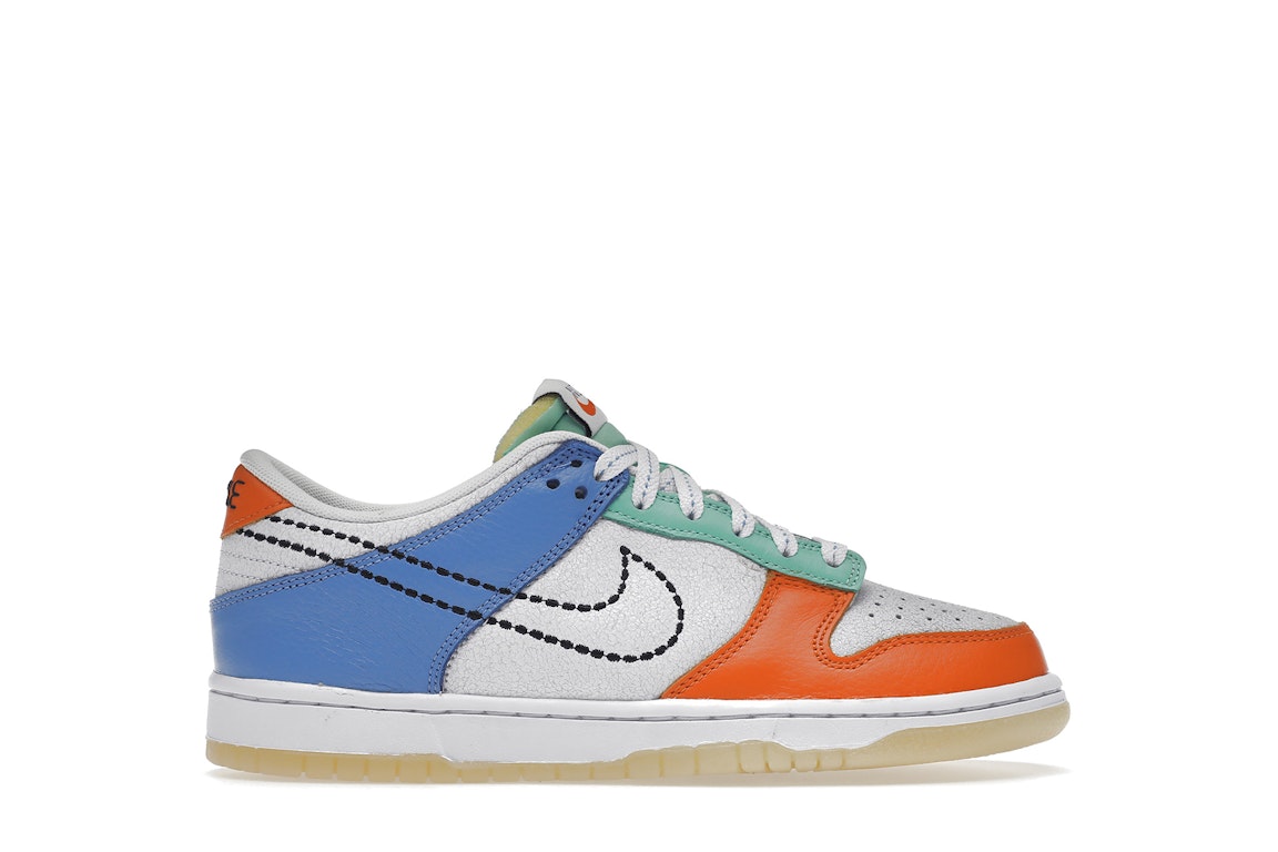 Pre-owned Nike Dunk Low  101 (gs) In White/black/safety Orange