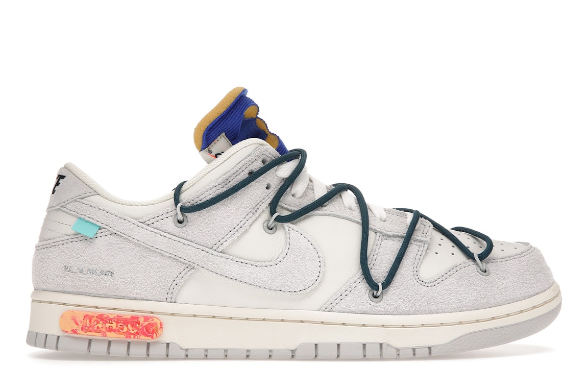 Pre-owned Nike Dunk Low Off-white Lot 16 In Sail/neutral Grey-nightshade