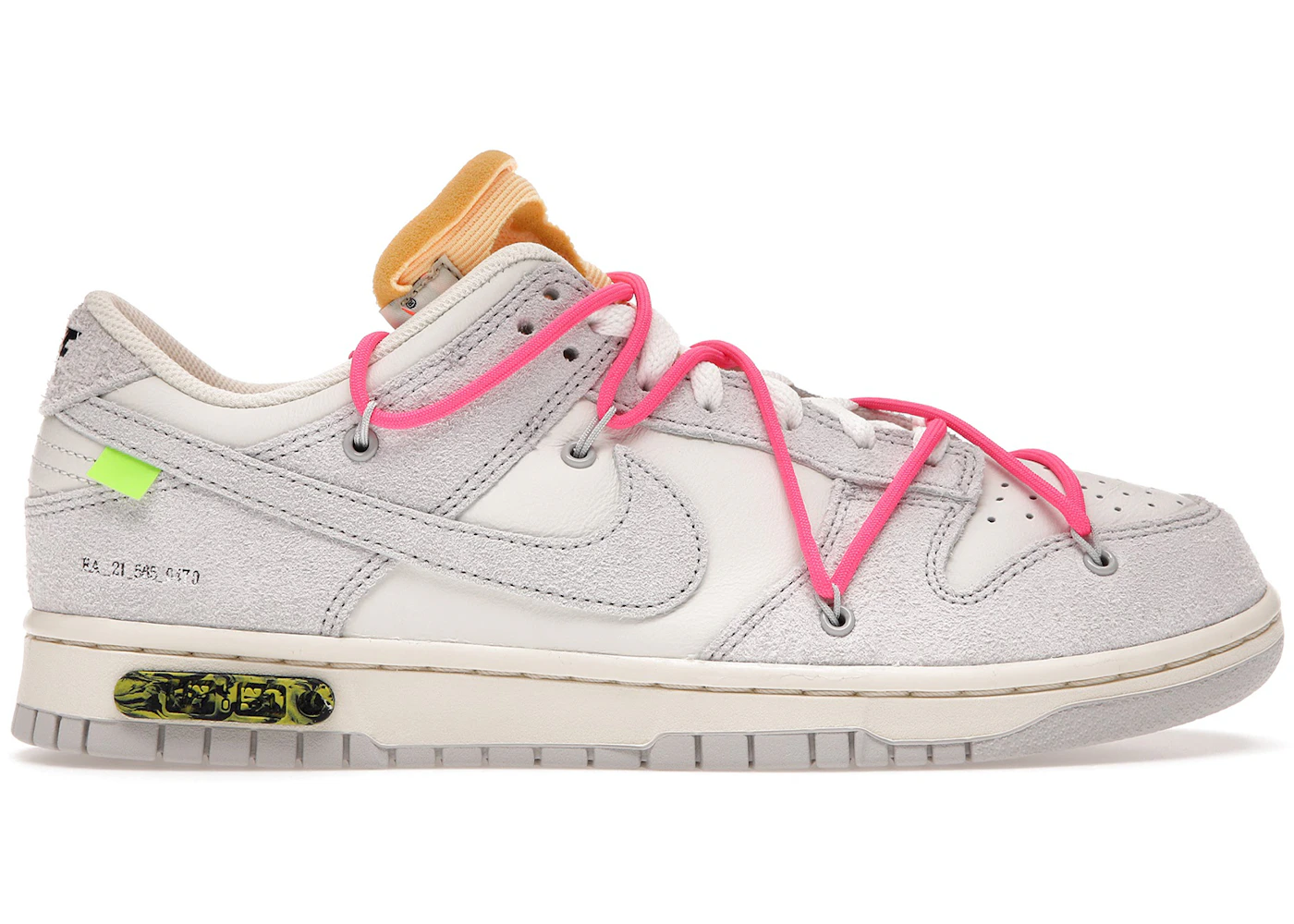 Off White Dunks Pink Nike Dunk Low Off-White Lot 17 Men's DJ0950