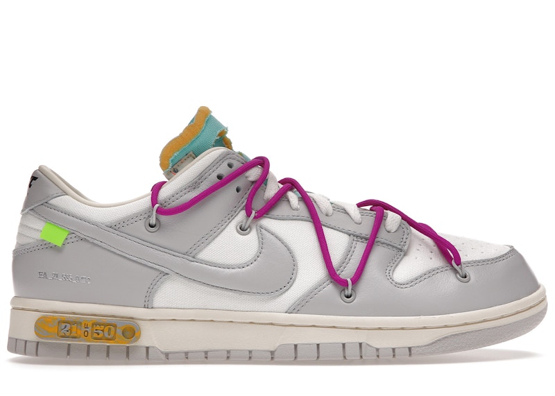 Nike Dunk Low Off-White Lot 21 Men's - DM1602-100 - US