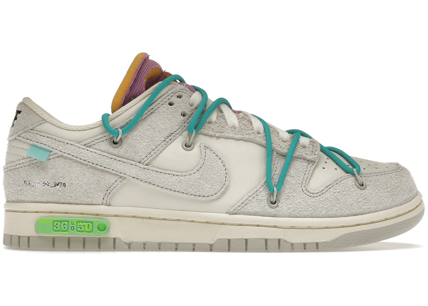 Nike Dunk Low Off-White Lot 36 Men's DJ0950-107 US
