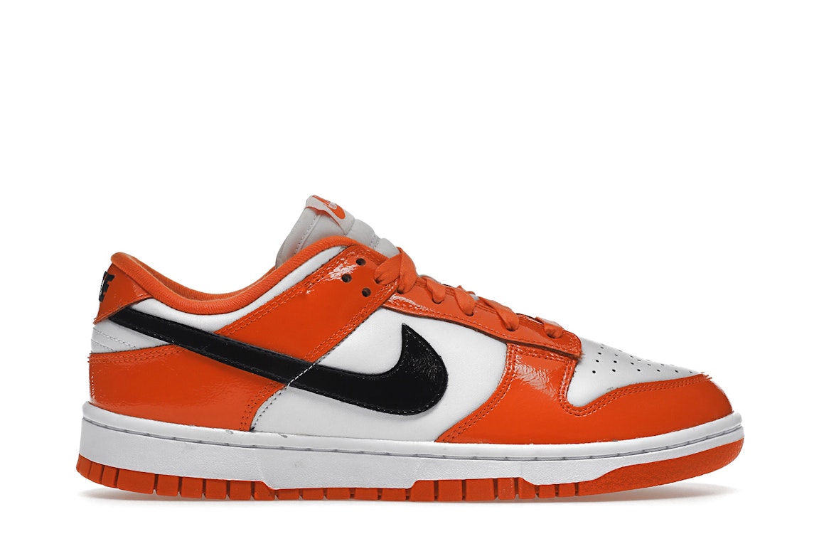 Pre-owned Nike Dunk Low Patent Halloween (2022) (women's) In Orange/white/black