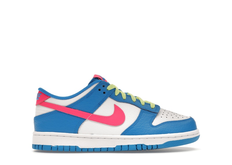 Nike Dunk Low Photo Blue White Light Lemon Twist Hyper Pink