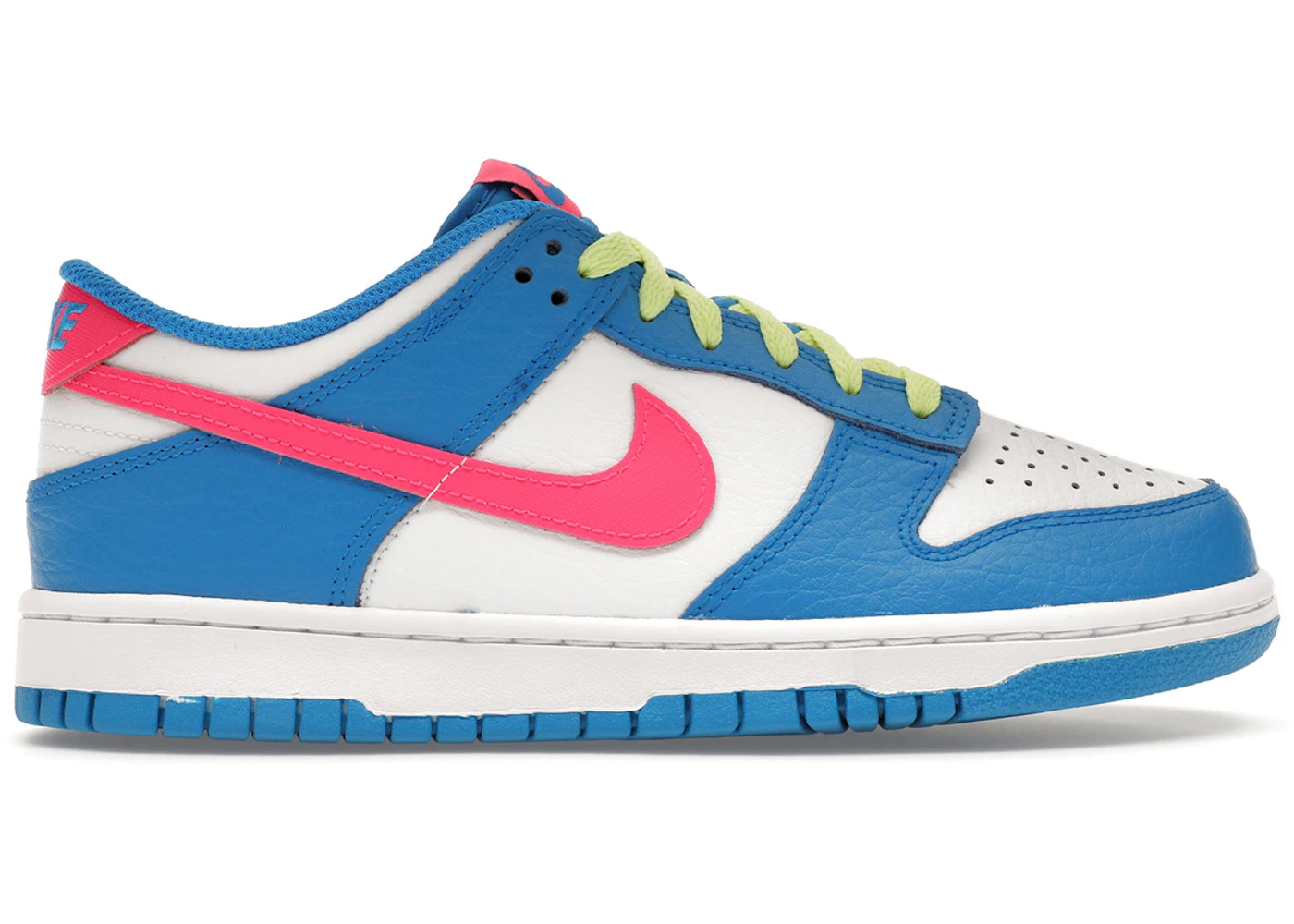 Nike Dunk Low Photo Blue White Light Lemon Twist Hyper Pink (GS