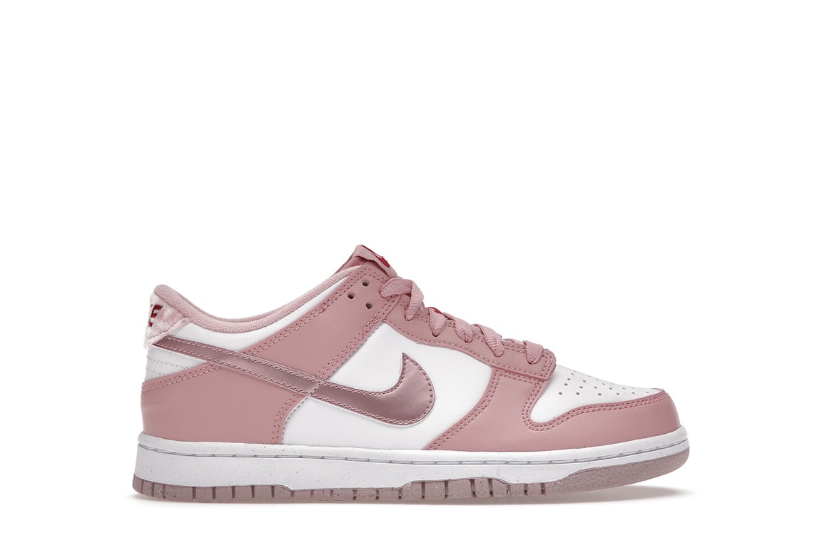 Pre-owned Nike Dunk Low Pink Velvet (gs) In White/pink Velvet/white