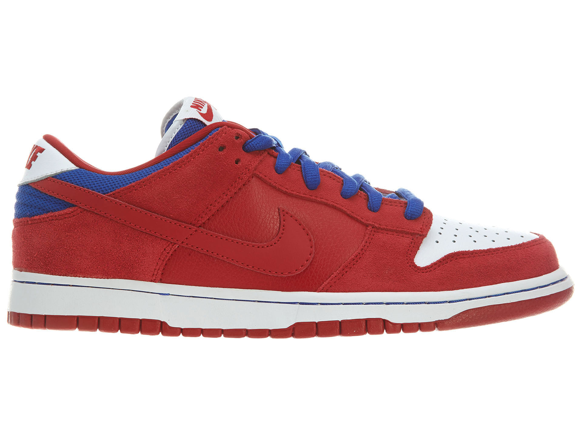 blue and red nike dunks
