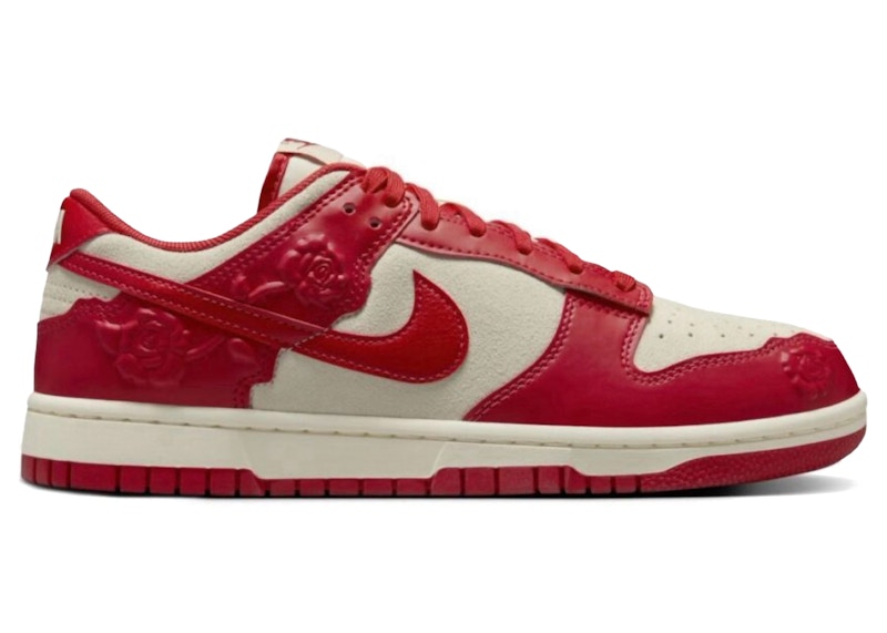 Marrone Dunk Low Red Roses Womens