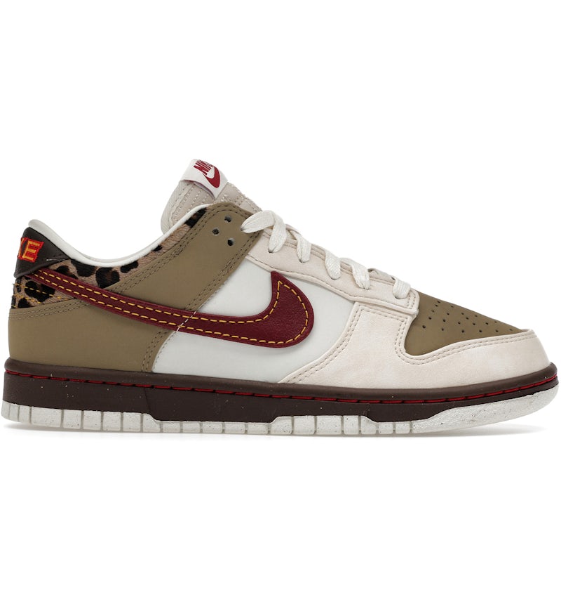 Nike Dunk Low Retro Khaki Team Red Pearl White (Women's) IM6687