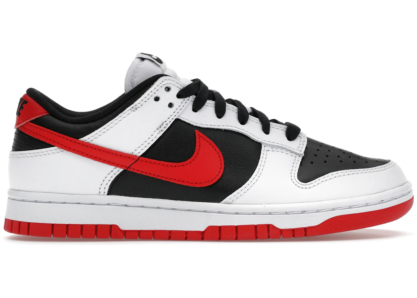 Nike Dunk Low Retro White Black University Red Men's FD9762-061 GB