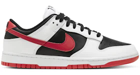 Nike Dunk basse rétro coloris blanc/noir/rouge