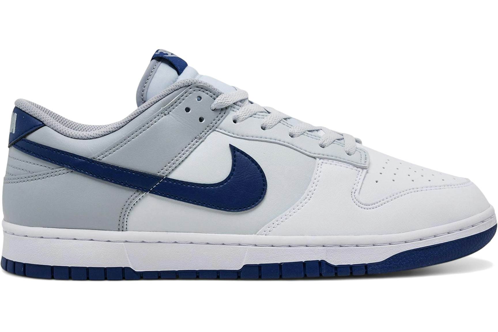 Nike Dunk Low Retro White Deep Royal Wolf Grey 男装 - HF5441-118 - CN