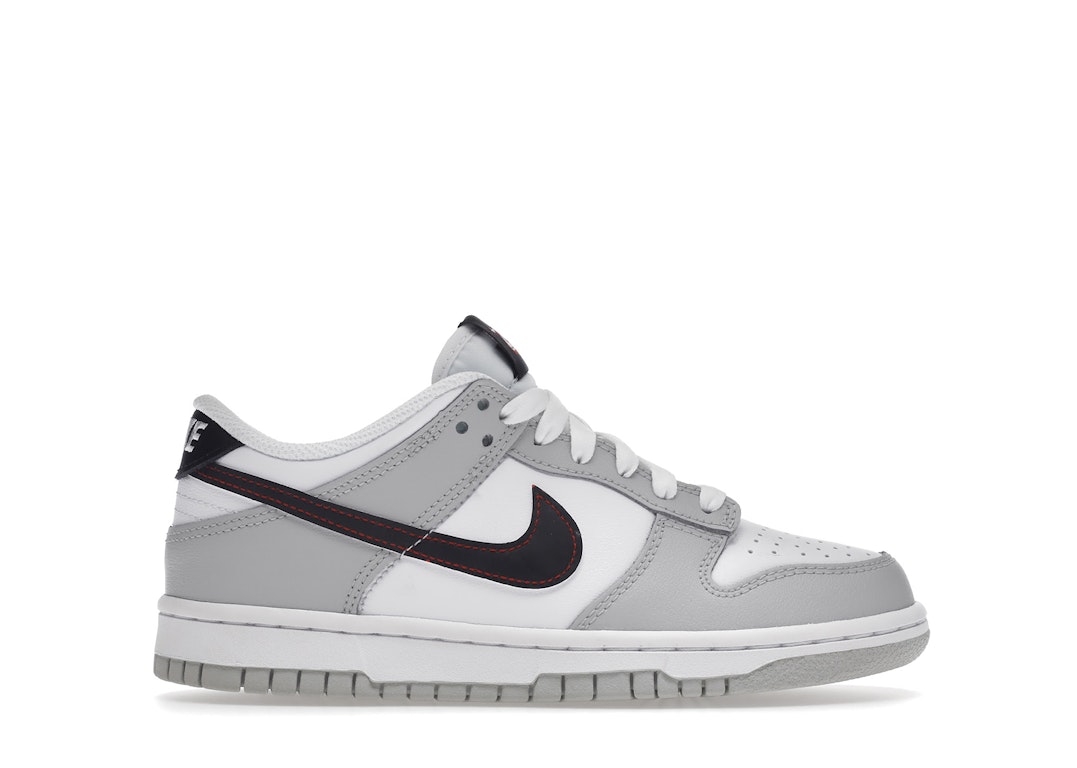 Pre-owned Nike Dunk Low Se Jackpot (gs) In Grey Fog/light Crimson