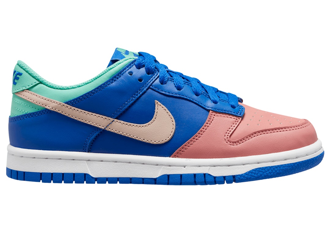 Pre-owned Nike Dunk Low Salmon Toe (gs) In Game Royal/sail-salmon-light Menta