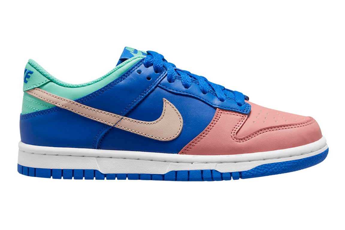 Pre-owned Nike Dunk Low Salmon Toe (gs) In Game Royal/sail-salmon-light Menta
