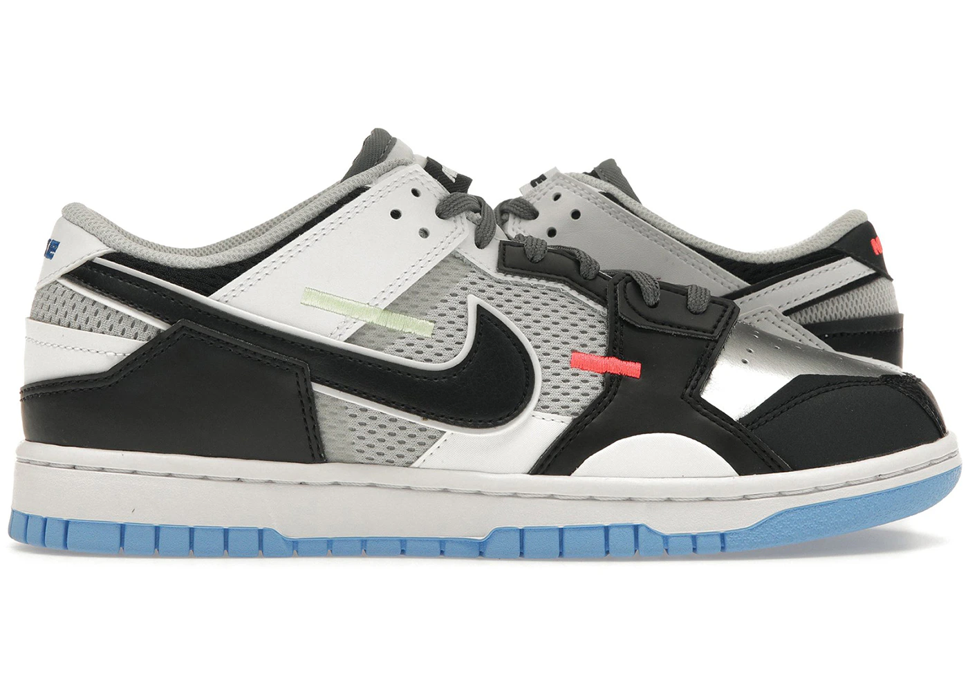 Nike Dunk Low Scrap Black Neutral Grey University Blue White Men's - DN5381-001 - US